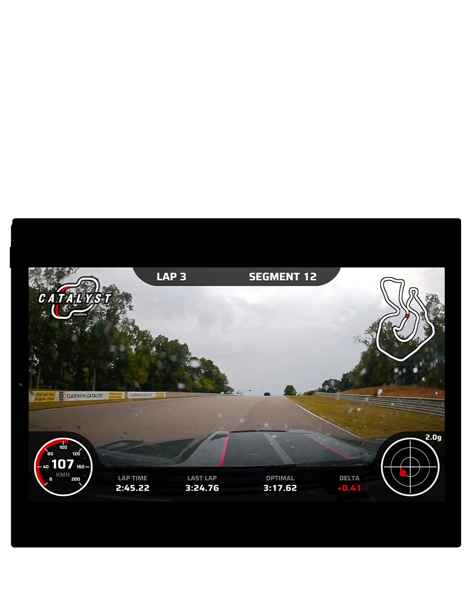 Garmin Catalyst 2 video s údaji